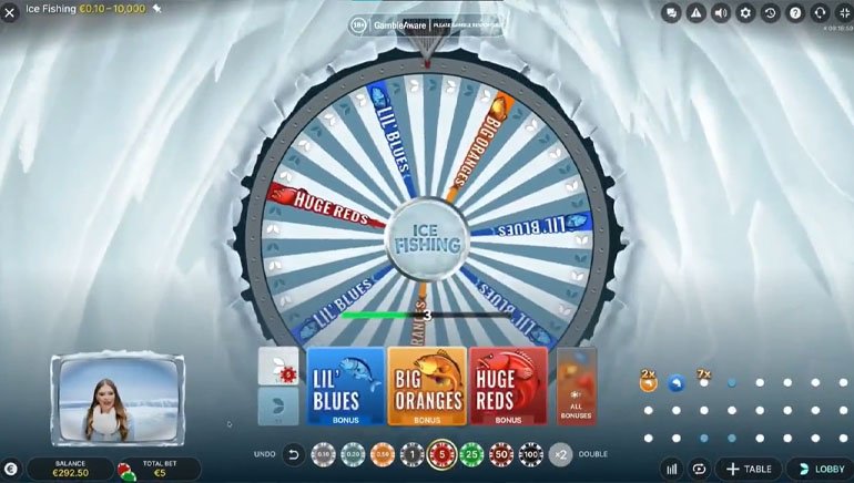 Canada - ice fishing game casino