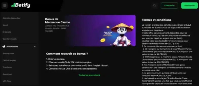 En savoir plus sur betify application